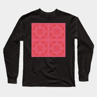 Pattern in raspberry red Long Sleeve T-Shirt